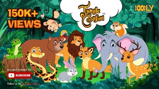Jungle Safari Kids cartoon zoo song | Kindergarten Nursery Rhymes | Kids cartoon Tv