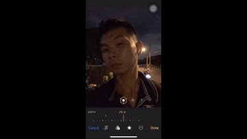 iPhone XS portrait mode depth control enhanced bokeh effect