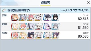 【ブルアカ】合同火力演習　244,633