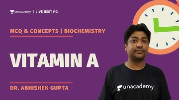 MCQ & Concepts | Vitamin A | Biochemistry | Dr. Abhishek Gupta