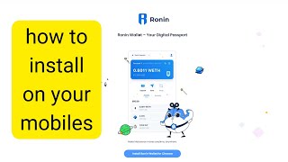 how to install Ronin Wallet in your mobiles phone screenshot 2