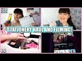 STATIONERY HAUL AND FILMING VIDEOS! | MYMAKEUP DIARY