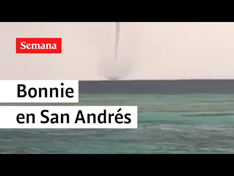 Así se sintió Bonnie en San Andrés | Semana Noticias