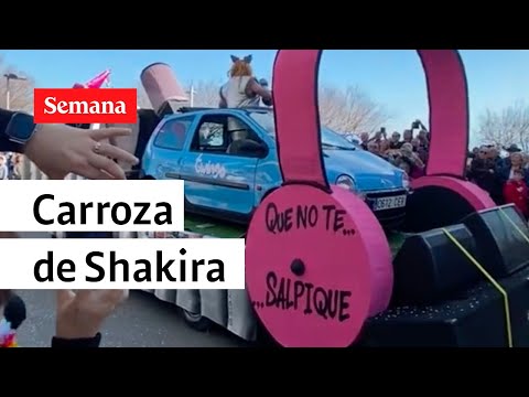 Carroza en Girona con el 'Casio' y el 'Twingo' de Shakira y Piqué, se hizo viral | Semana noticias
