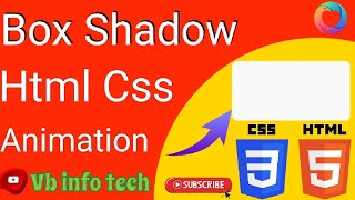 💯👌Css Box Shadow | html css box shadow |Box shadow Animation|css box shadow animation|vb info tech💯👌