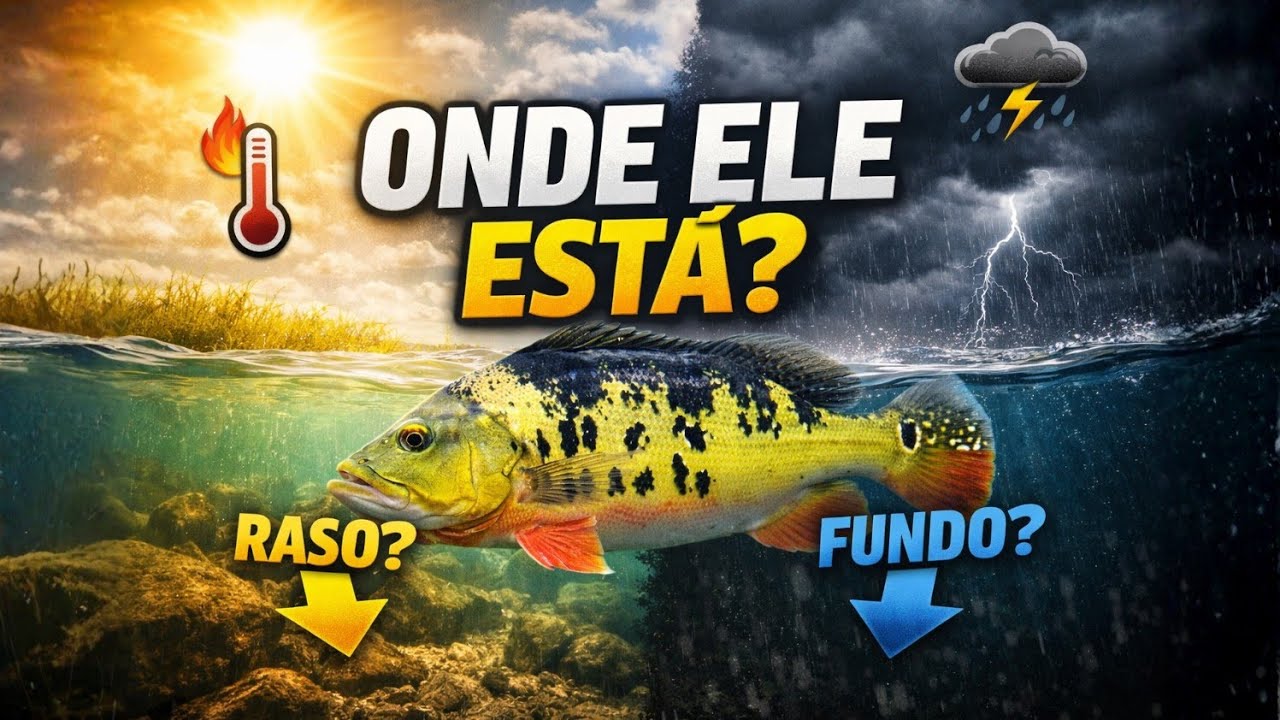 O Clima Entrega Onde o Tucunaré Está.