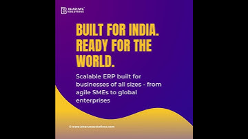 Modern #erp for Modern #business | AI-Powered ERP by Bharuwa Solutions