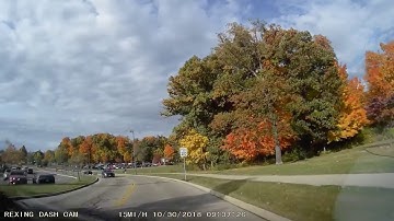 Wright state University fall colors dash cam - 4
