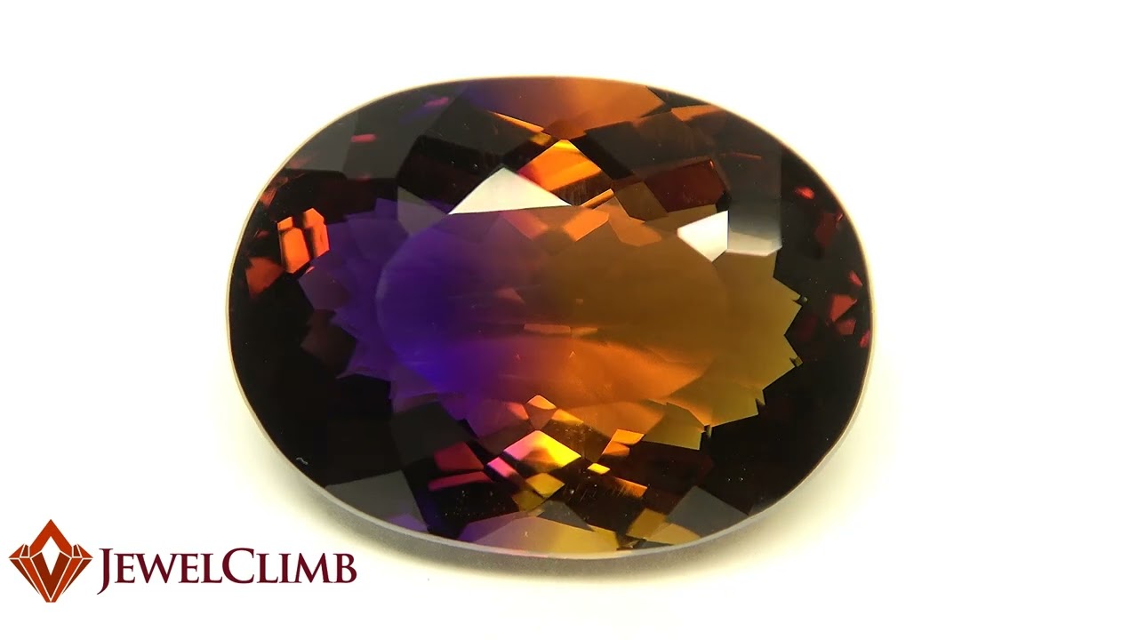 大粒より溢れる神秘的な色彩！アメトリン54．49CT - YouTube