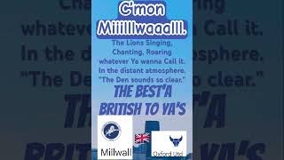 #footballshorts #footballanthem #goodluck #lions #sing #inthenow #atmosphere #soundtravel #millwall