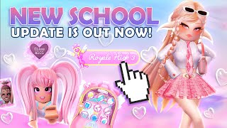 NEW SCHOOL CUTSCENE & MAP! UPDATE IS OUT! 🏰 Royale High New School Update!
