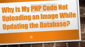 Why is My PHP Code Not Uploading an Image While Updating the Database?