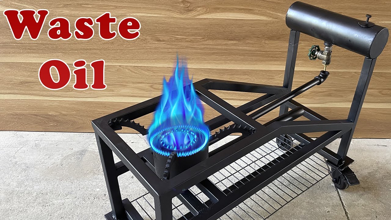 DIY Waste Oil Heater Mini Stove ! help millions of people No More