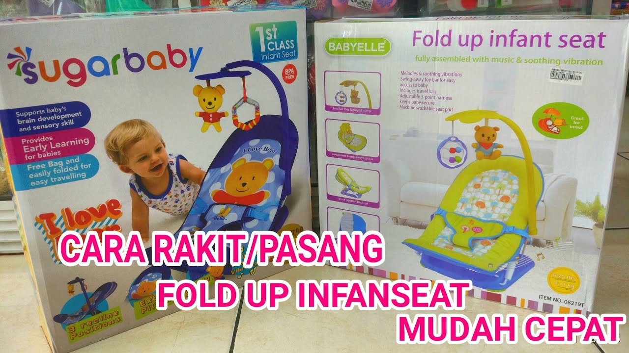 fold Up Infanseat Kursi Santai Bayi  YouTube