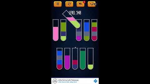 Water Sort Puzzle - Color Liquid Sorting Game Level 548 Solution