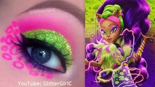 Monster High's Clawvenus Makeup Tutorial