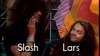 Lars Ulrich and Slash - Interview on Bangin' with MTV (1992) [TV Broadcast]