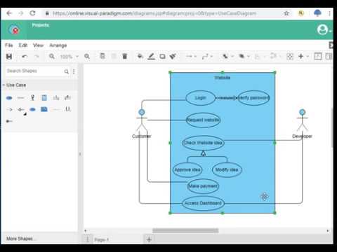 visual paradigm: use case diagram