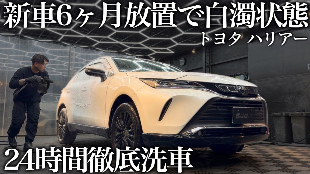 【洗車】6ヶ月放置でくすみがヤバい「80系ハリアー」24時間徹底洗車で甦らせるcar detailing toyota harrier