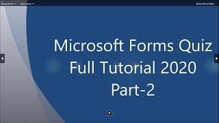 Microsoft forms quiz part 2 Best for Math exam