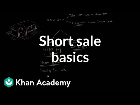 Short sale basics | Housing | Finance &amp; Capital Markets | Khan Academy