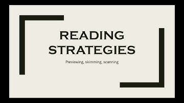 Reading Strategies