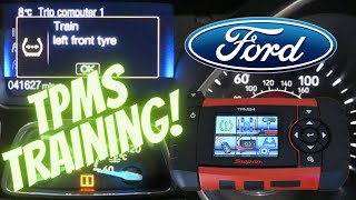 TPMS System Training & Reset on a 2015 Ford Focus EcoBoost 1.0
