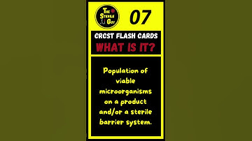 CRCST Flash Card #1 | #spd #sterileprocessing #thesterileguy