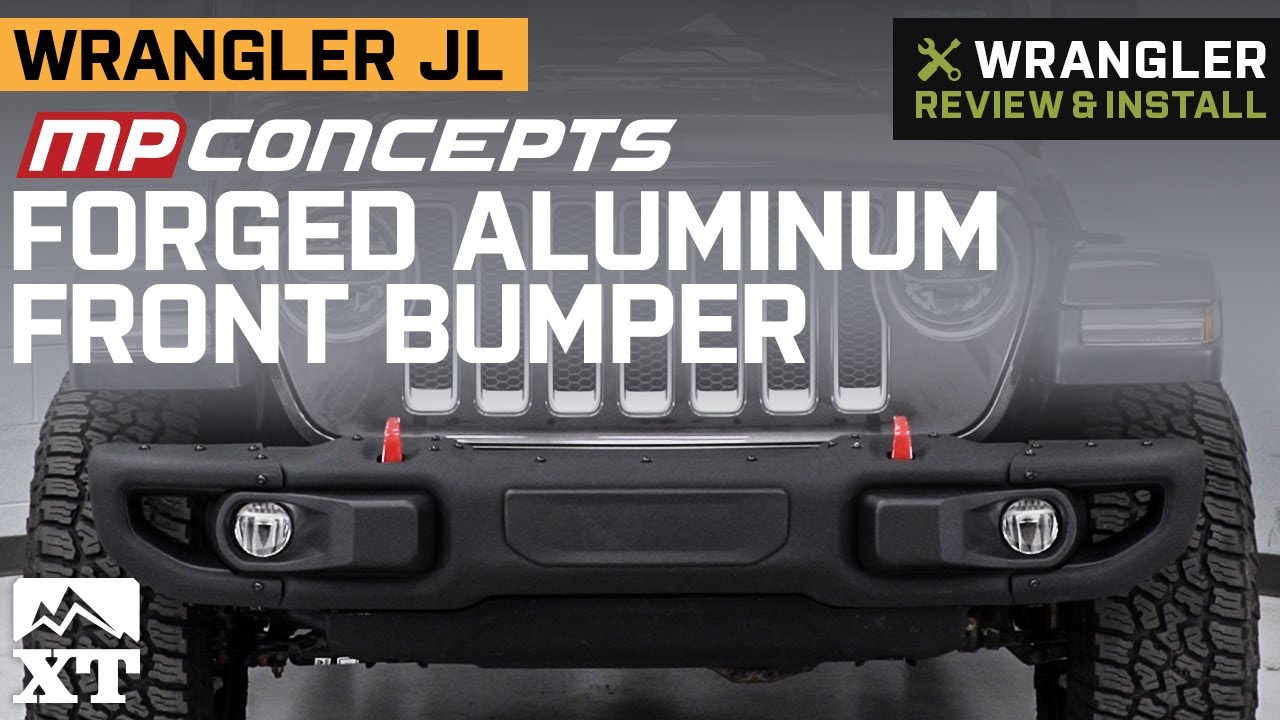 Jeep Wrangler JL MP Concepts Forged Aluminum Front Bumper Review & Install  - YouTube
