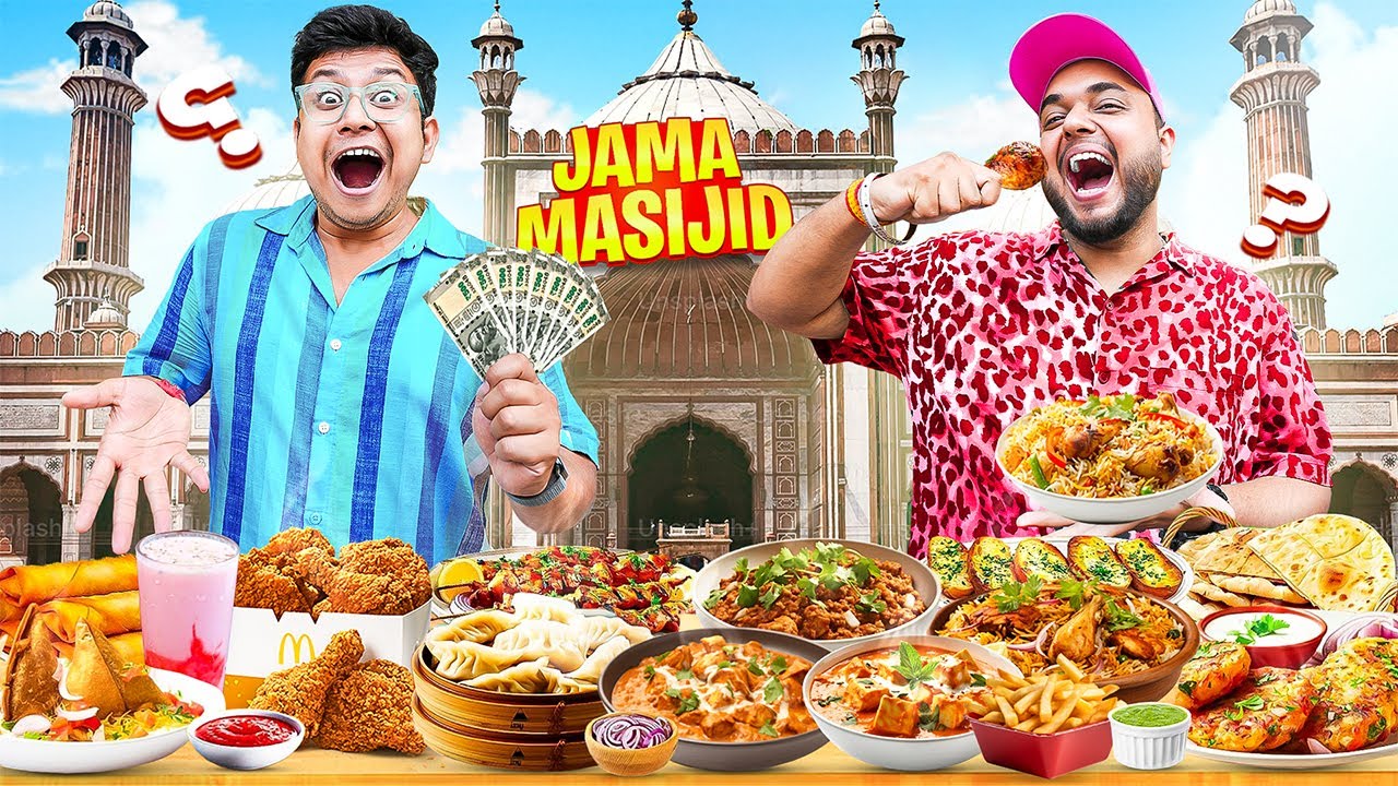 Spending 2000rs at Jama Masjid with @ARE YOU HUNGRY