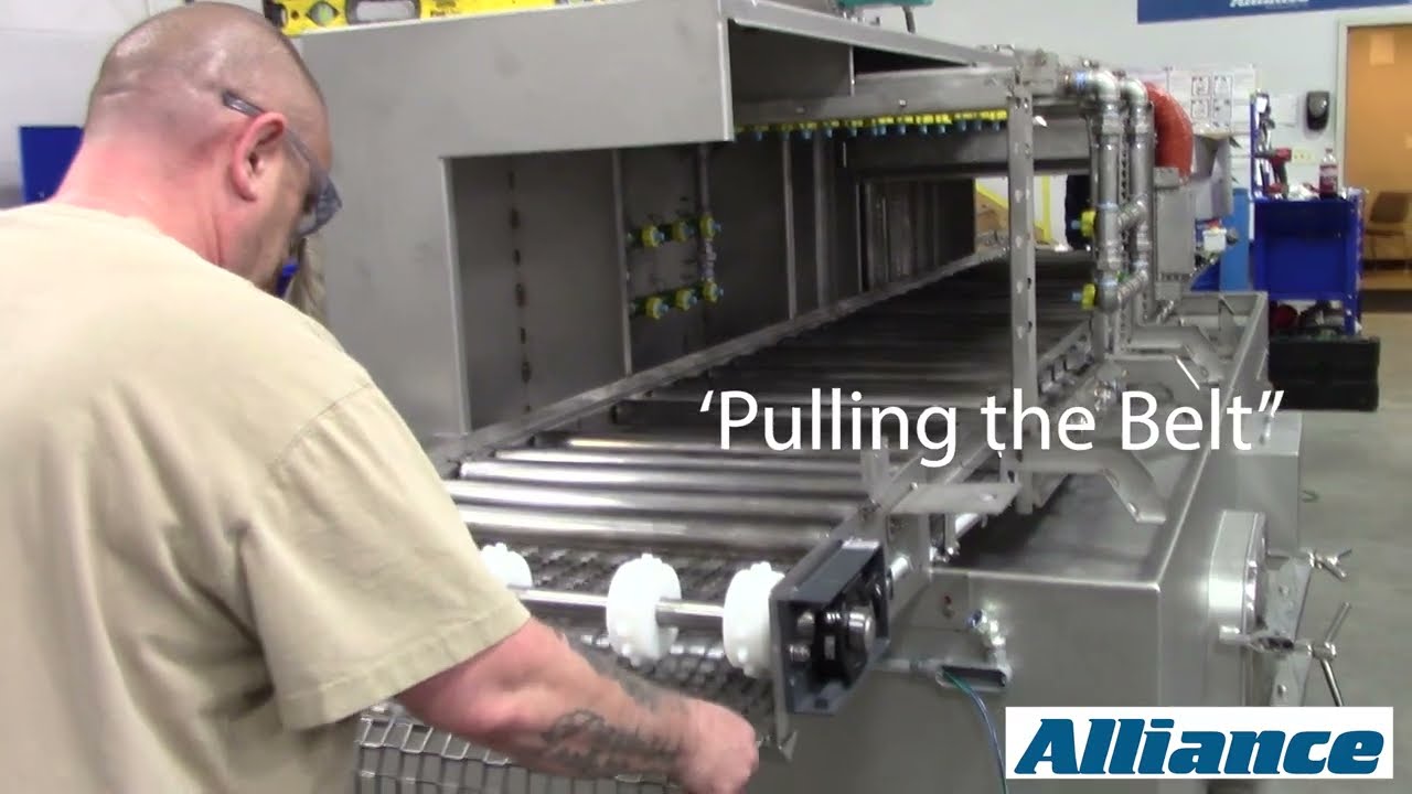 Installing & Pulling the Conveyor Belt | Aquamaster CB Parts Washer