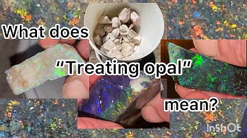 Andamooka matrix opal treatment.