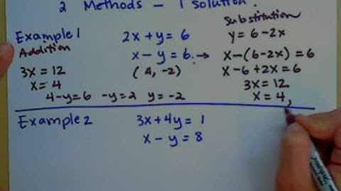 Solve systems of linear equations