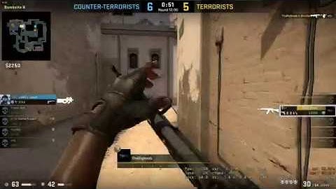 CSGO 1v5 ACE CLUTCH - Mirage