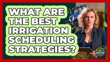 What Are The Best Irrigation Scheduling Strategies? - The World of Agriculture