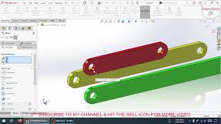 How to Animate a 4-Bar Linkage Mechanism in SOLIDWORKS | Motion Study