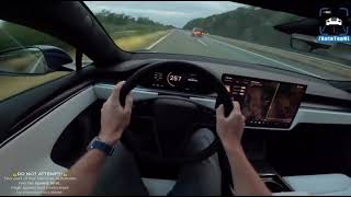 Tesla high speed 328 on autobahn.