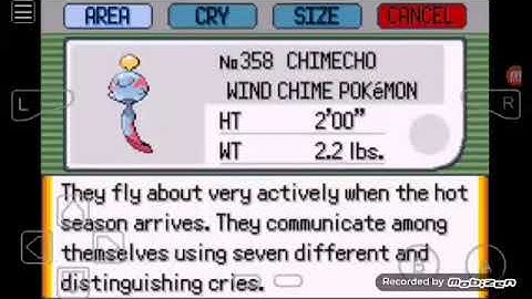 How to find chimecho in pokemon emerald, ruby and sapphire