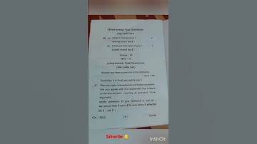 Ug Sem-2 Commerce GE Question paper BBMKU 2022#subscribe #share #like #comment