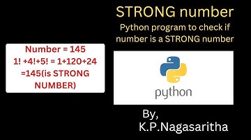 PYTHON : Finding if a number is STRONG NUMBER or not in Python.