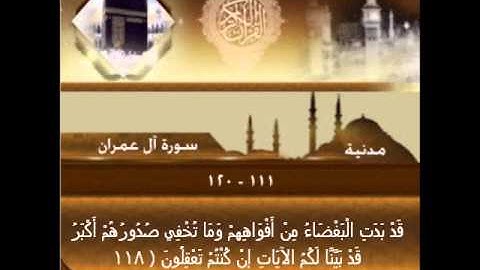 سورة آل عمران الآية 111-120