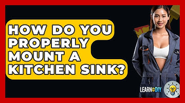 How Do You Properly Mount A Kitchen Sink? - LearnToDIY360.com