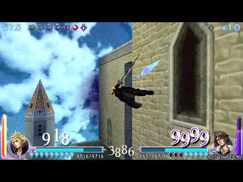 DISSIDIA FINAL FANTASY Epic Battle Cloud Vrs Squall