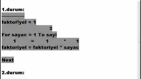VisualBasic NET 2008 Ders 83   For Döngüsü   Faktoriyel Açıklama   Mozilla Firefox
