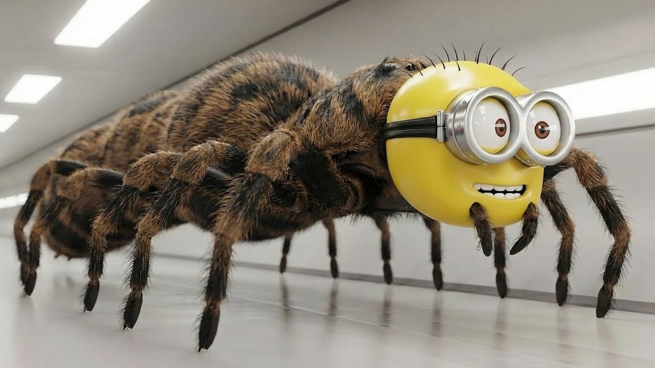 The Minions Turn into the Spider monster | Minions: The Rise of the Grinch | Funny Minions Animation