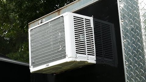 Installing a window AC unit in an enclosed trailer!