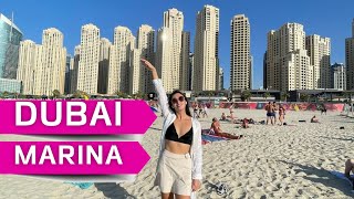 ДУБАЙ МАРИНА 4К JBR прогулка, цены DUBAI MARINA WALK