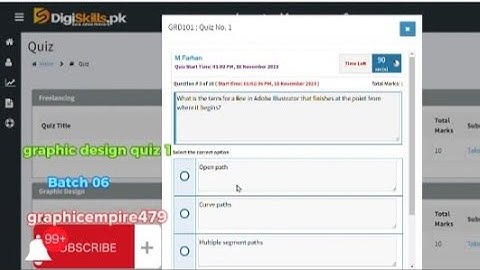 Digiskills Graphic design quiz 1 batch 06 Answers.Youtubeviralvideo.subscribe my youTube channel