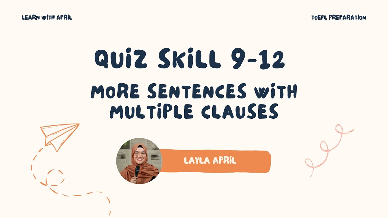 Структура подготовки к TOEFL - Тест по навыкам 9-12