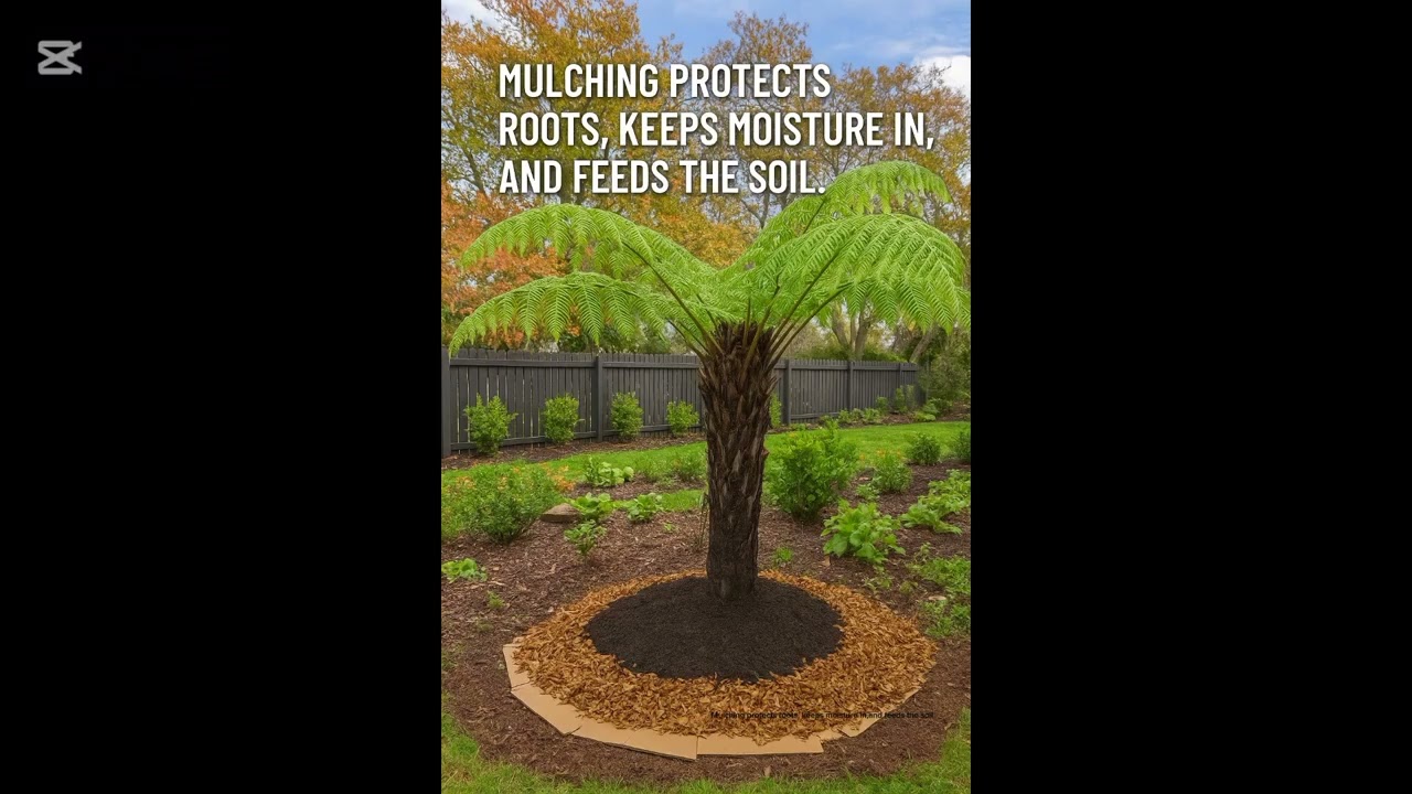 How to mulch around a Tree Fern - Autumn Garden Tips